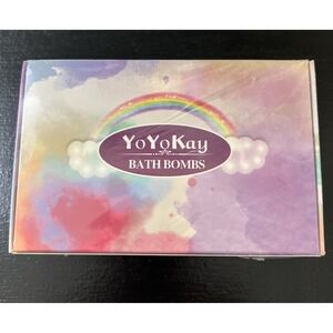 Yo Yo Kay Bath Bombs Set Of 6 New In Sealed Box 2 Blue 2 Pink 2 Orange
